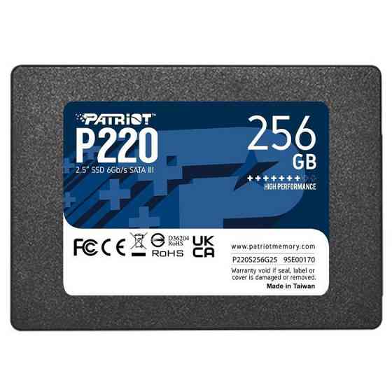 SSD накопитель Patriot P220 P220S256G25 256ГБ, 2.5" Донецк