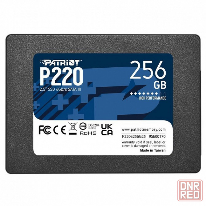 SSD накопитель Patriot P220 P220S256G25 256ГБ, 2.5" Донецк - изображение 1