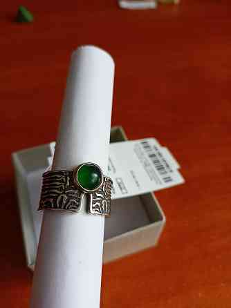 Серебряное кольцо с натуральным агатом 925 пробы. Донецк