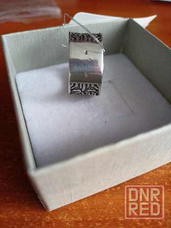 Серебряное кольцо с натуральным агатом 925 пробы. Донецк - изображение 6