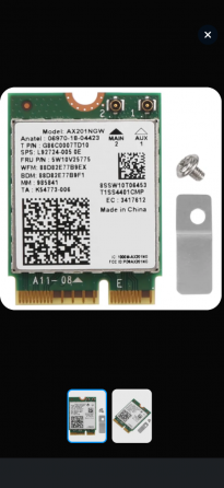 Wi-fi адаптер AX201NGW Донецк