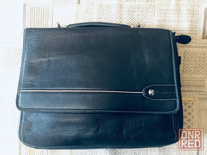 Мужской кожаный портфель Wanlima Донецк - изображение 1