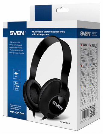 Наушники Sven Ap-310m, Black (арт-1220) Макеевка