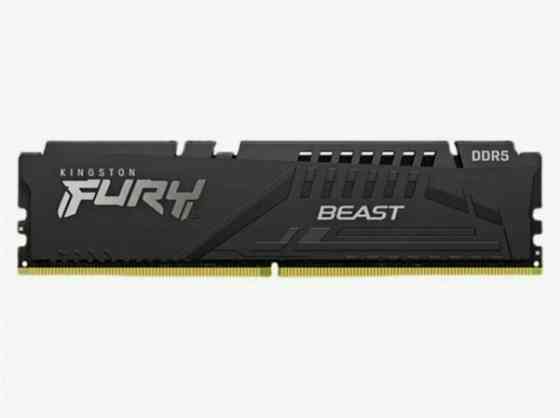 Kingston Fury Beast Black Ddr5 Dimm 5200mhz Pc-41600 Cl40 - 8gb Kf552c40bb-8 Oem (арт-8808) Донецк