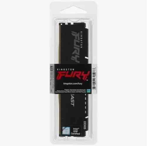 Kingston Fury Beast Black Ddr5 Dimm 5200mhz Pc-41600 Cl40 - 8gb Kf552c40bb-8 Oem (арт-3405) Макеевка