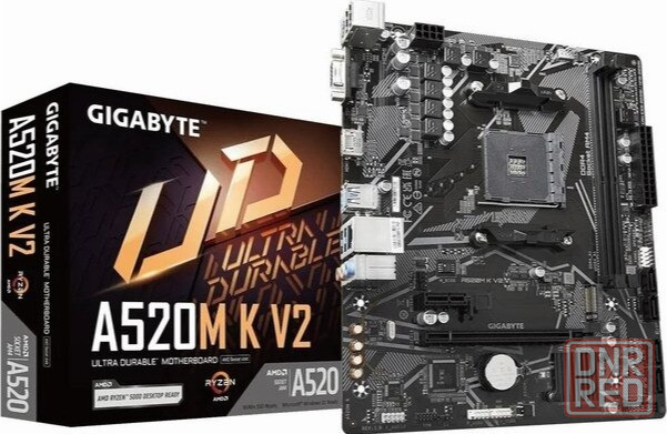 Материнская плата Gigabyte A520m K V2 /(V1.1) Soc-Am4 Amd A520 2xddr4 Matx Ac`97 8ch(7.1) Gblan Raid Донецк - изображение 1