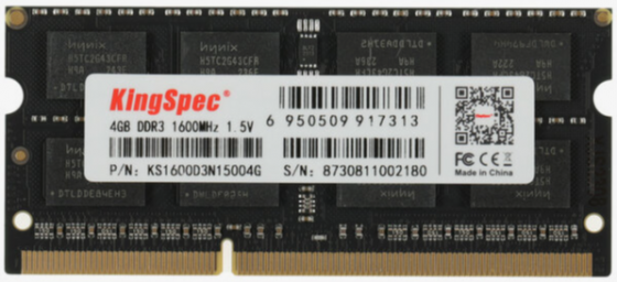 Оперативная память So-Dimm Ddr3 Kingspec Ks1600d3n15004g - 4гб 1600мгц (арт-5754) Донецк