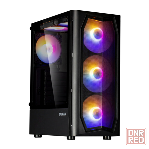 Корпус Miditower Zalman N4 Black (Atx, Window, 6xrgb Fan, Usb2.0 X2, Usb3.0x1, без бп) (арт-7564) Донецк - изображение 1