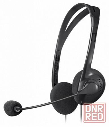 Наушники с микрофоном (гарнитура) Defender Hn-102, проводная, 1,8 м, стерео, с оголовьем, регулятор Макеевка - изображение 1