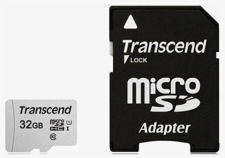 Карта памяти 32gb Transcend Ts32gusd300s-A Microsdhc Class 10 U1 300s + адаптер (арт-7726) Макеевка