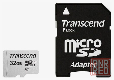 Карта памяти 32gb Transcend Ts32gusd300s-A Microsdhc Class 10 U1 300s + адаптер (арт-7726) Макеевка - изображение 1