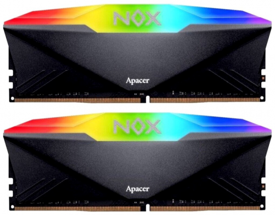 Модуль памяти Apacer Ddr4 3600 16gb Dimm Nox Rgb Black Gaming Memory Ah4u16g36c25ynbaa-2 Non-Ecc, Cl Донецк