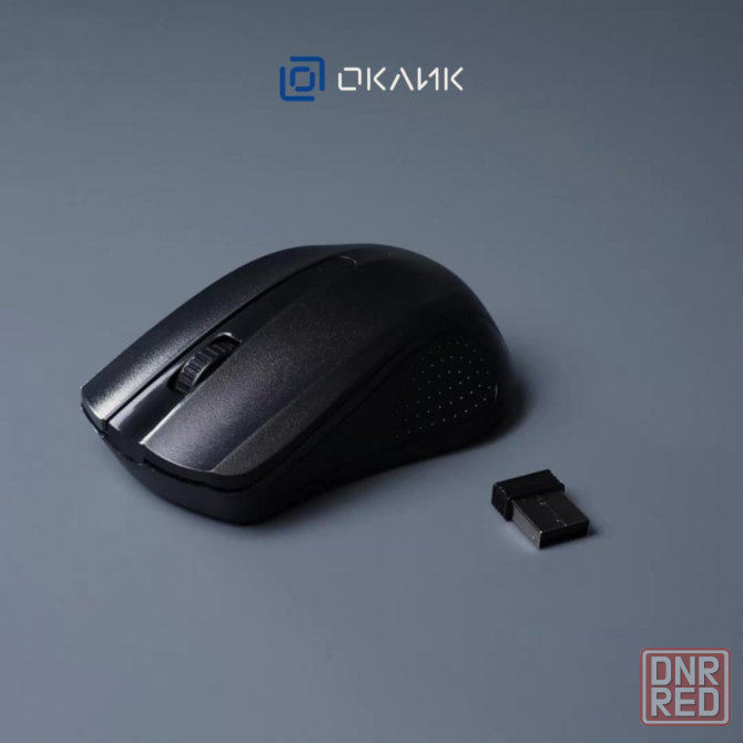 Мышь оклик 485mw черный оптическая (1200dpi) беспроводная Usb (2but) (арт-7041) Донецк - изображение 2