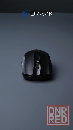 Мышь оклик 485mw черный оптическая (1200dpi) беспроводная Usb (2but) (арт-7041) Донецк - изображение 3