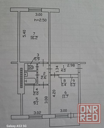 Продаю 2-х комнатную квартиру в Ленинском районе, ул. Речная Донецк - изображение 3