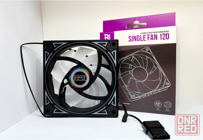 Вентилятор для корпуса Bing Ju Rgb 120мм (разноцветный) (арт-5263) Донецк - изображение 1