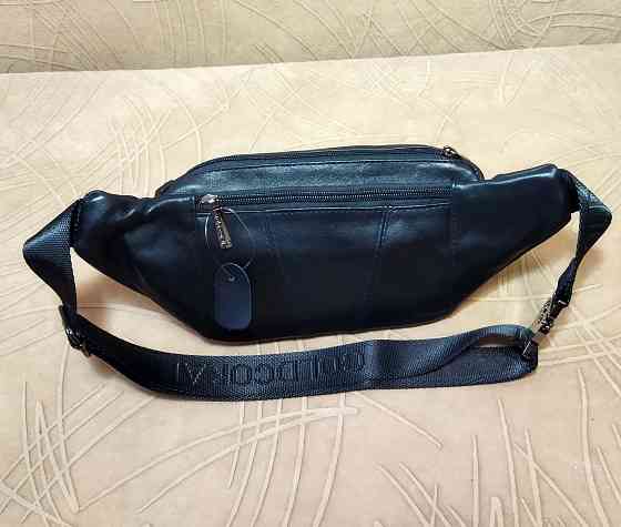 Кожаная поясная / нагрудная сумка Донецк