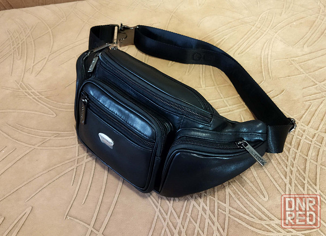 Кожаная поясная / нагрудная сумка Донецк - изображение 2