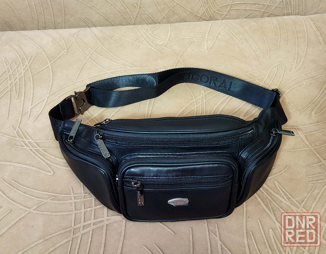 Кожаная поясная / нагрудная сумка Донецк - изображение 1