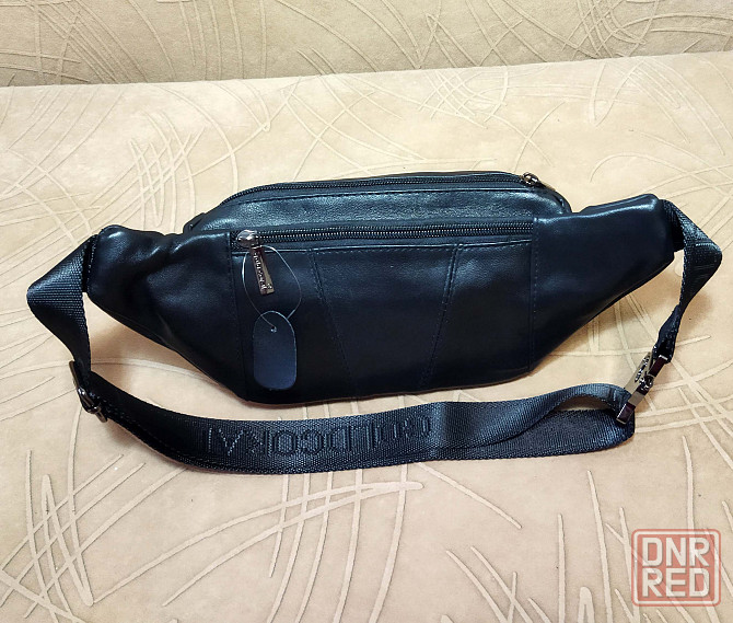 Кожаная поясная / нагрудная сумка Донецк - изображение 3