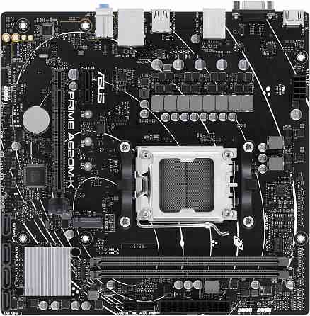 Материнская плата Asus Prime A620m-K, Am5, A620, 2*Ddr5, 4*Sata, 1*M.2, 4*Usb 3.2, 2*Usb 2.0, 2*Pcix Макеевка