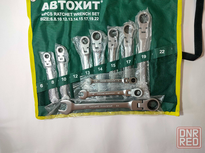 Набор шарнирных трещоточных ключей (10 шт) Донецк - изображение 2