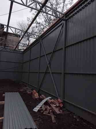 Навесы, заборы,ворота, калитки! Изготовление и монтаж! Донецк