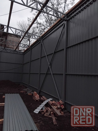 Навесы, заборы,ворота, калитки! Изготовление и монтаж! Донецк - изображение 4