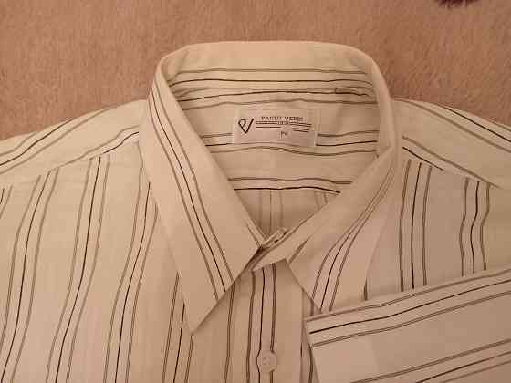Отдам бесплатно / даром: б/у рубашка мужская с коротким рукавом, Paulo Verdi, белая, размер XL /17,5 Донецк