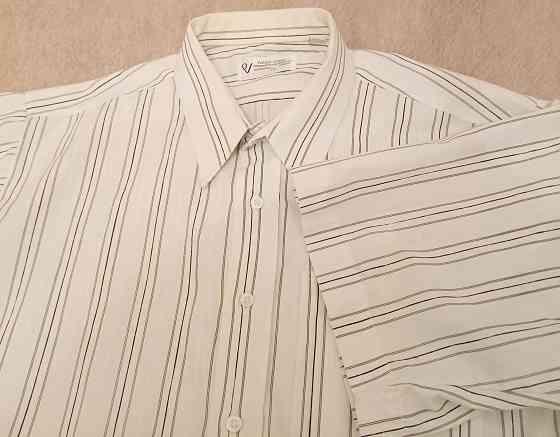 Отдам бесплатно / даром: б/у рубашка мужская с коротким рукавом, Paulo Verdi, белая, размер XL /17,5 Донецк