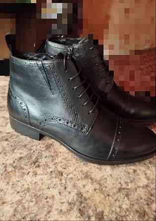 Зимние ботинки из натуральной кожи. Новые. Донецк