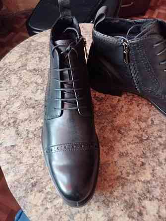 Зимние ботинки из натуральной кожи. Новые. Донецк