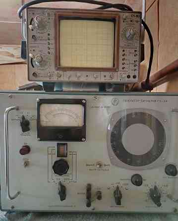 Осциллограф С1-83 + генератор Г3-34 Донецк