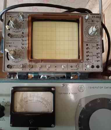 Осциллограф С1-83 + генератор Г3-34 Донецк