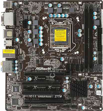Материнская плата ASRock Z77M сокет 1155 Донецк