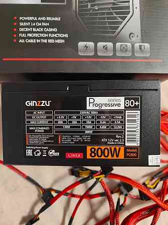 Блок питания Ginzzu PC800 14CM 80+ Донецк