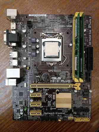 Комплект Asus H81M-Plus + i5-4570 (сокет 1150) Макеевка