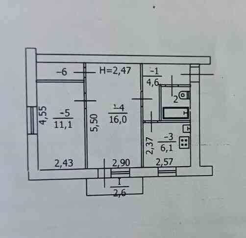 Продается 2-х комнатная квартира улица Ленина, остановка Почта, Макеевка