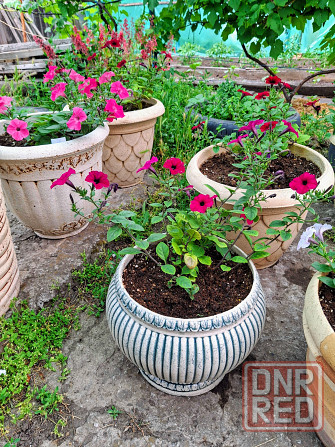 Горшок для цветов из шамотной глины Донецк - изображение 2