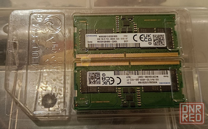 Оперативная память Samsung DDR5 8GB 4800 MHz SO-DIMM 16Gb (2x8) Донецк - изображение 3