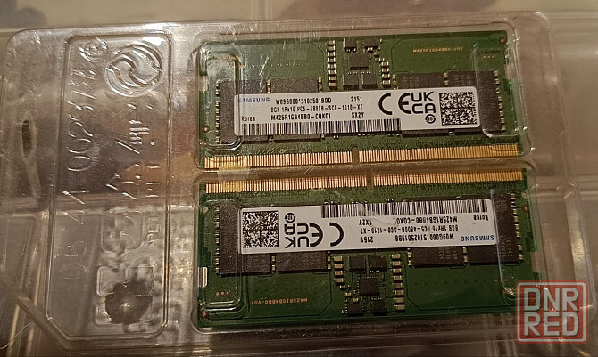 Оперативная память Samsung DDR5 8GB 4800 MHz SO-DIMM 16Gb (2x8) Донецк - изображение 1