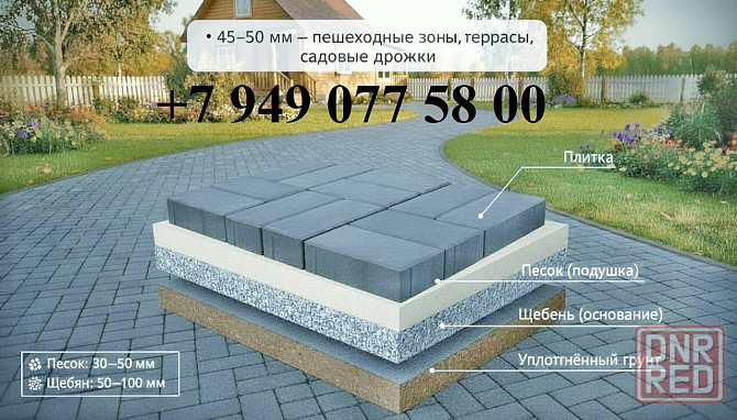 фэм 60 мм тротуарная плитка со склада в Донецке. Донецк - изображение 4