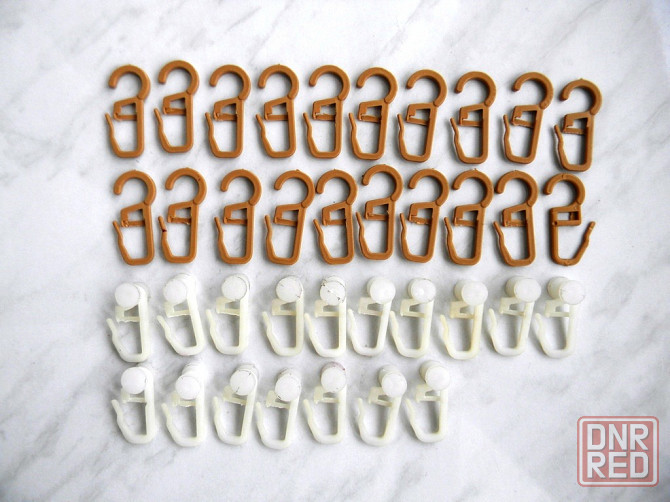 Продам колечки и крепления для штор Макеевка - изображение 1