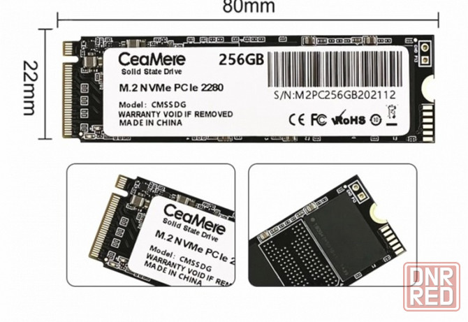 Ssd M.2 Nvme твердотельный накопитель Ceamere 256 гб, M2pc256gb (арт-5924) Донецк - изображение 1