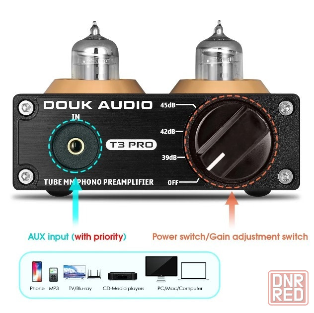 Ламповый фонокорректор Douk Audio T3 PRO Донецк - изображение 2
