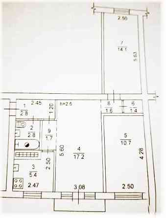 3-х комн. требует ремонта, ул. 50-й Гвардейской Дивизии. Донецк