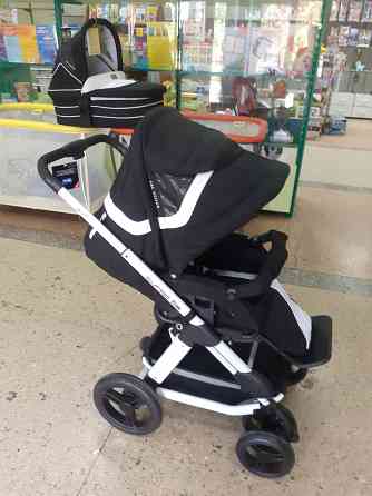 Универсальная коляска 2 в 1 "TURBO 6S", White-black. Донецк