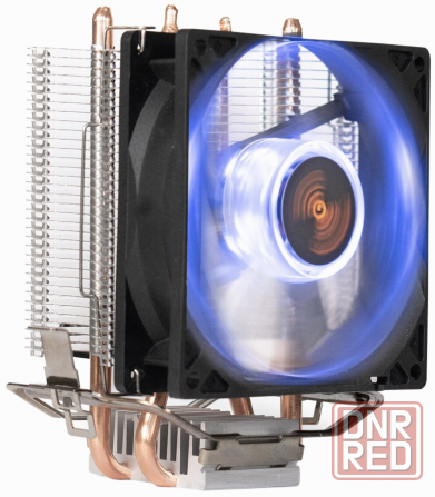 Кулер Exegate Ex286297rus Wizard Exx200-Pwm.Blue (Al+Copper, 2 трубки, Lga775/115*/1200/Am2-Am4/Fm1/ Макеевка - изображение 1