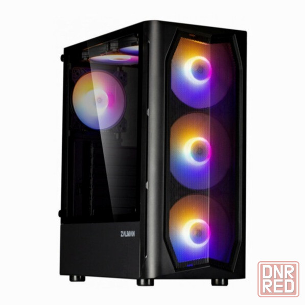 Корпус Miditower Zalman N4 Black (Atx, Window, 6xrgb Fan, Usb2.0 X2, Usb3.0x1, без бп) (арт-1098) Макеевка - изображение 1