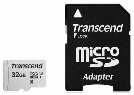Карта памяти 32gb Transcend Ts32gusd300s-A Microsdhc Class 10 U1 300s + адаптер (арт-6601) Макеевка